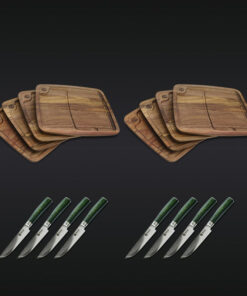 Steak Knife & Bistecca Plate Set, 16-pc (Green)