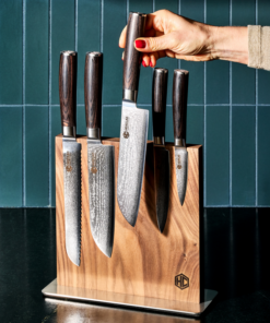 Alternative view of Damascus Steel Knife Set, 7-pc (Espresso)