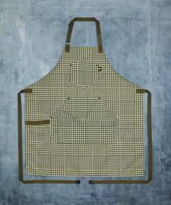 Eco Modern Apron (Houndstooth-Forest)