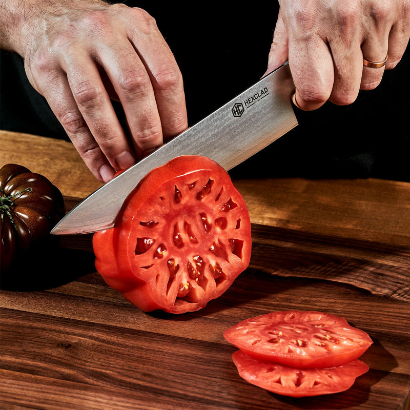 Damascus Steel Knife & Carving Set, 8-pc - Image 3