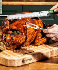 Alternative view of Damascus Steel Knife & Carving Set, 8-pc