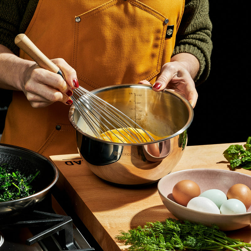 Stainless Mixing Bowl Set with Vacuum Seal Lids, 6-pc - Image 4
