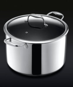 Hybrid Stock Pot with Lid, 10-Qt