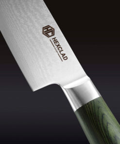 Alternative view of Damascus Steel Chef’s Knife, 8″