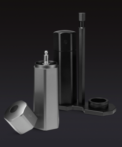 Alternative view of HexMill Tabletop Salt & Pepper Grinder Set