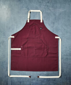 Eco Modern Apron (Crimson)